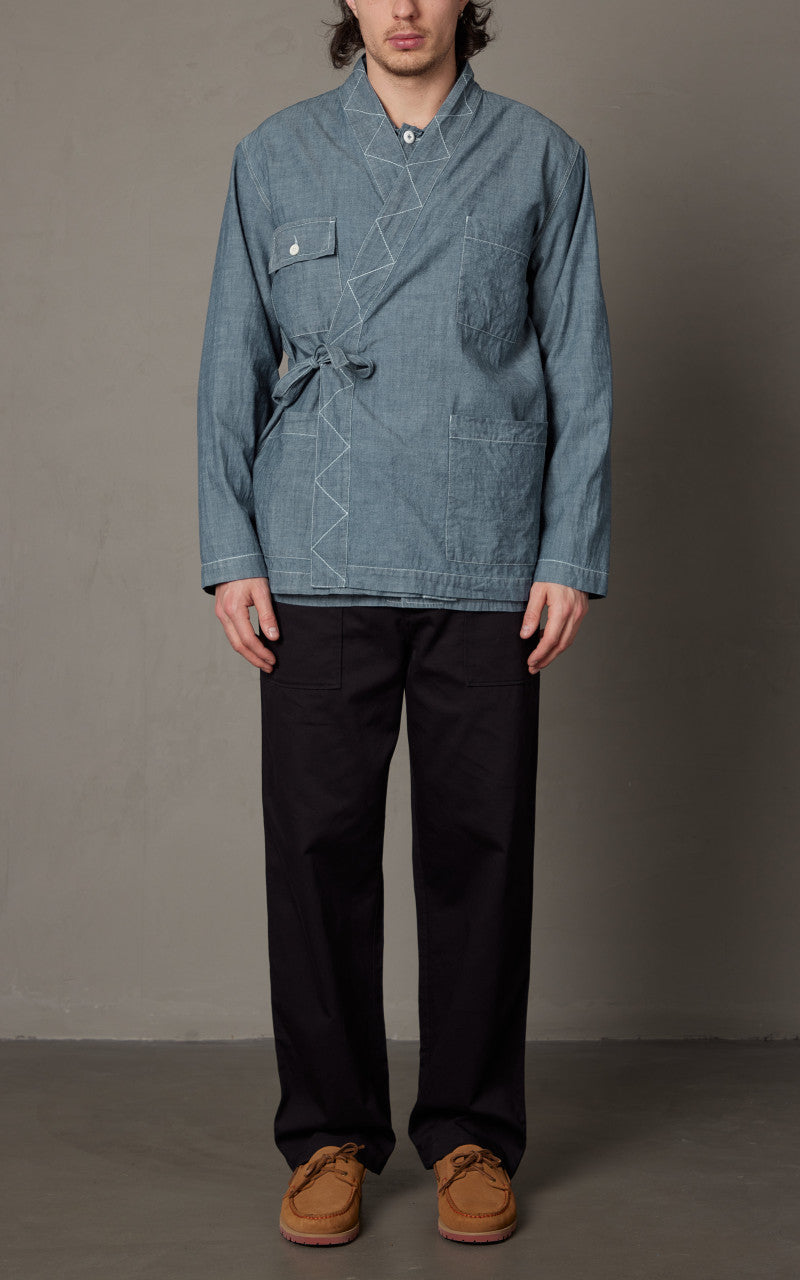 Universal Works Work Jacket Osaka Chambray Indigo