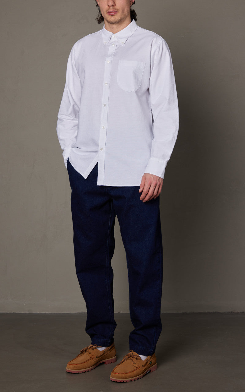 Universal Works Daybrook Shirt JPN Oxford Cotton Ecru