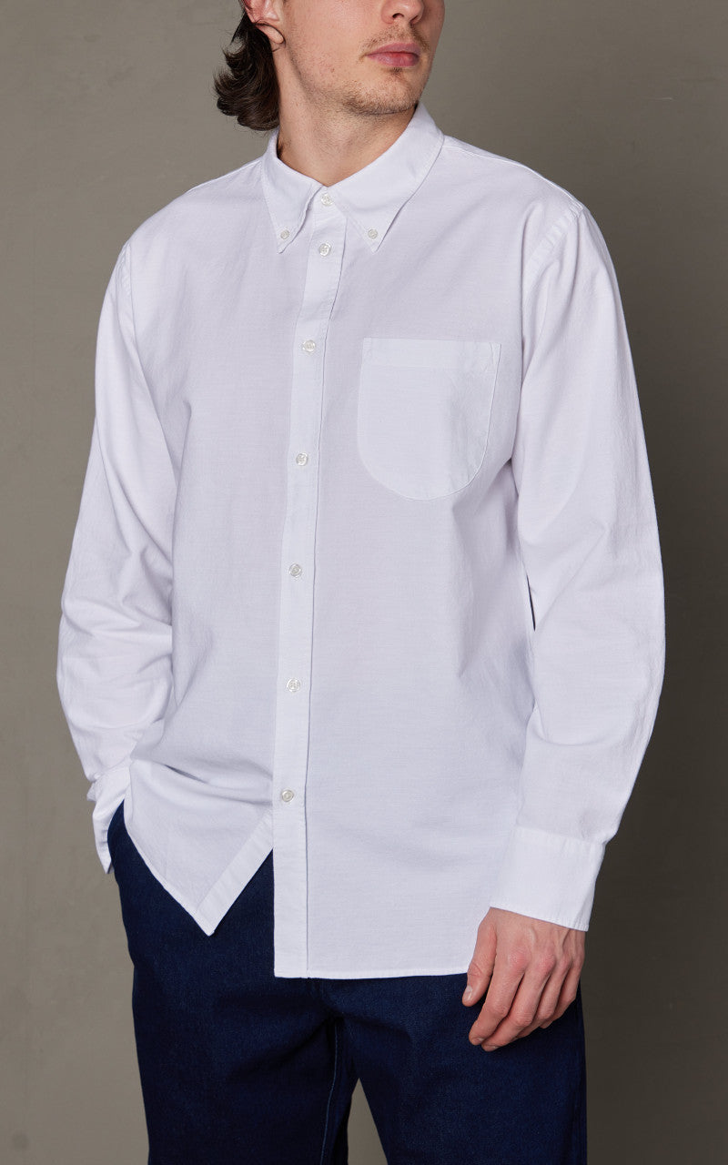 Universal Works Daybrook Shirt JPN Oxford Cotton Ecru