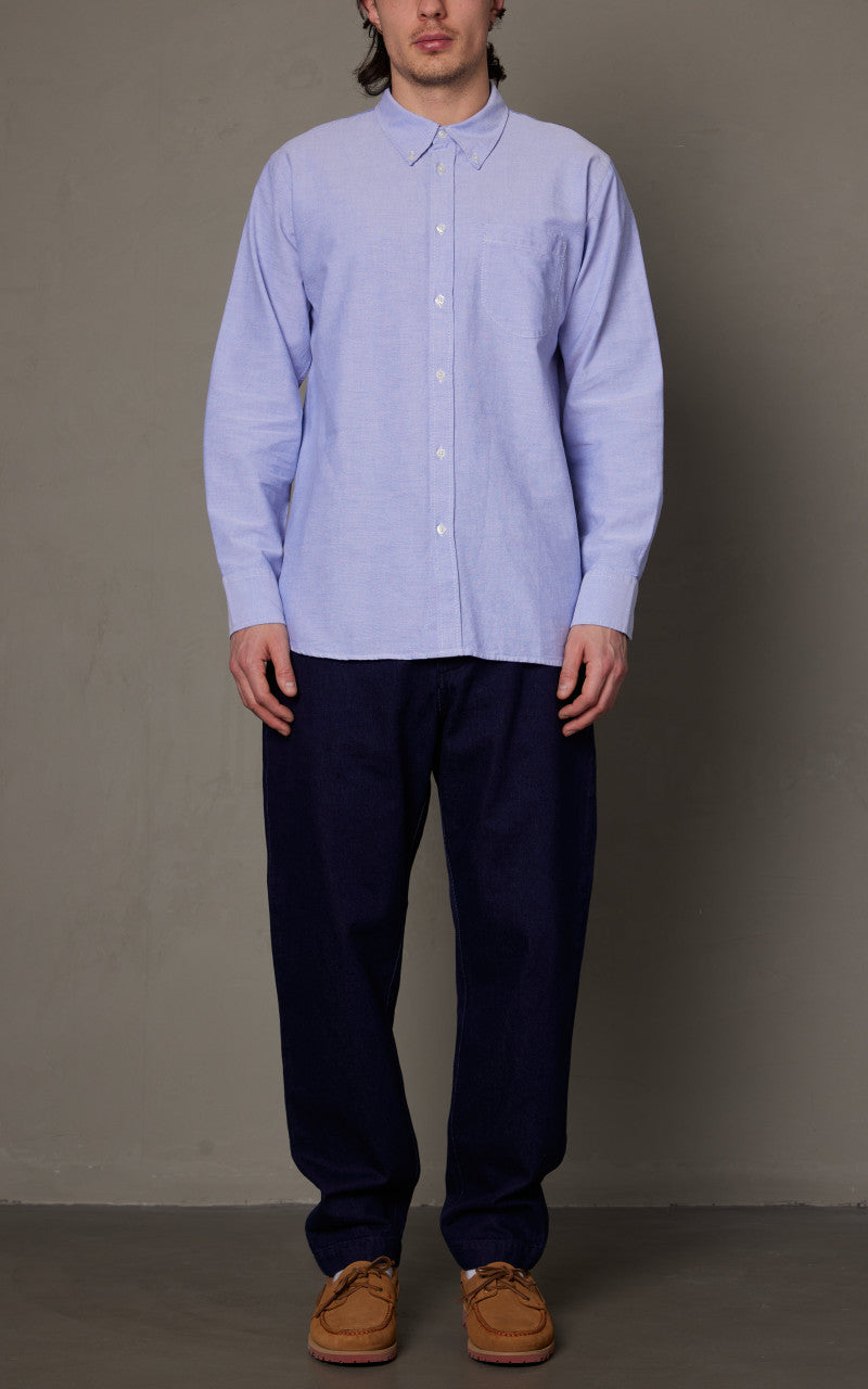 Universal Works Daybrook Shirt JPN Oxford Cotton Sky