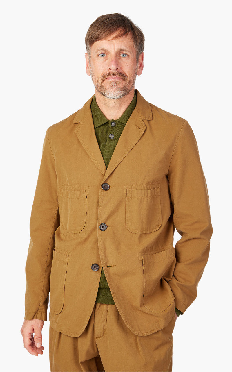 Universal Works Five Pocket Jacket Summer Canvas Cumin