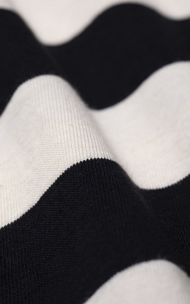 Nudie Jeans Uno Block Stripe Offwhite/Black