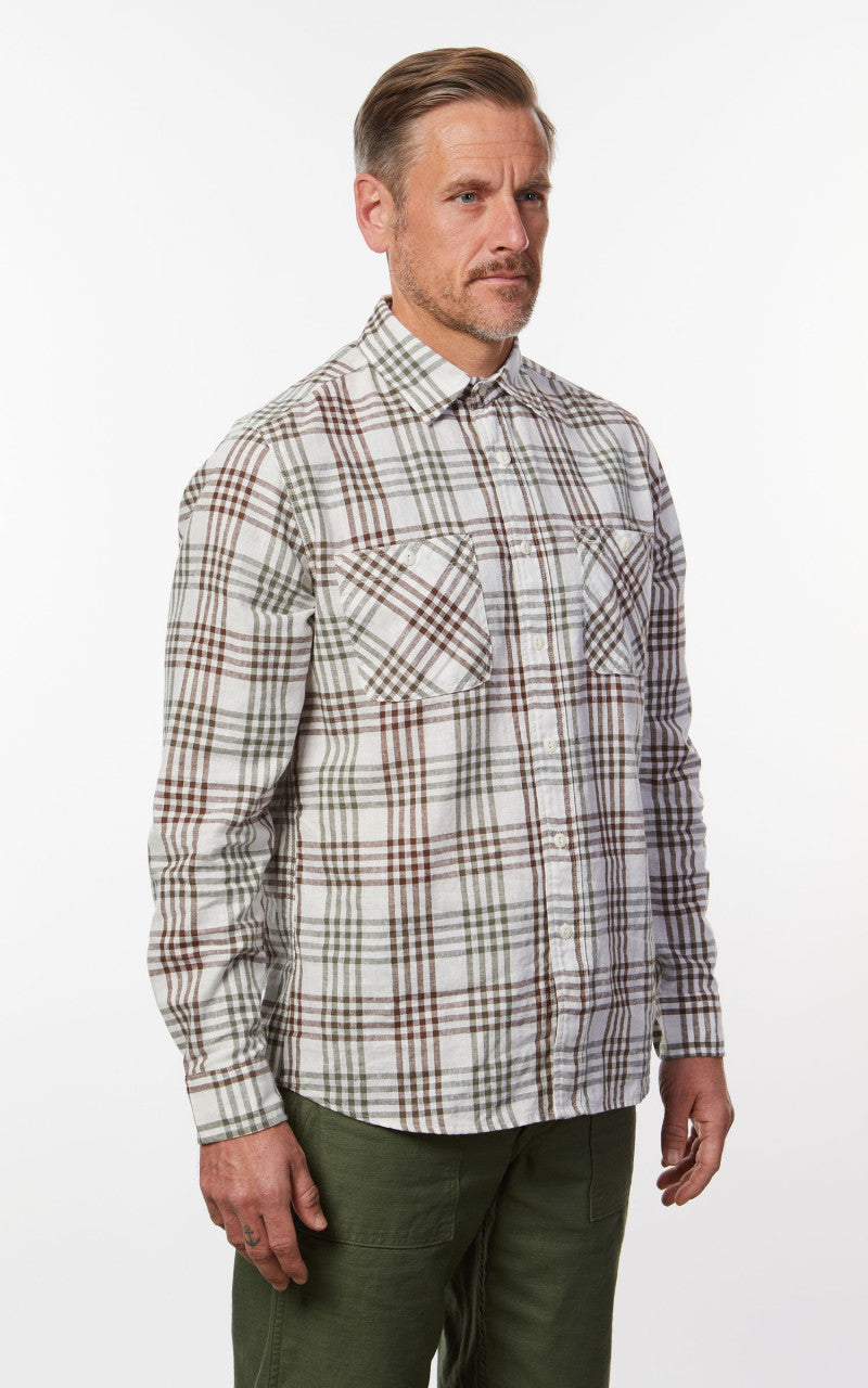 Tellason Utility Shirt Oria Green Check