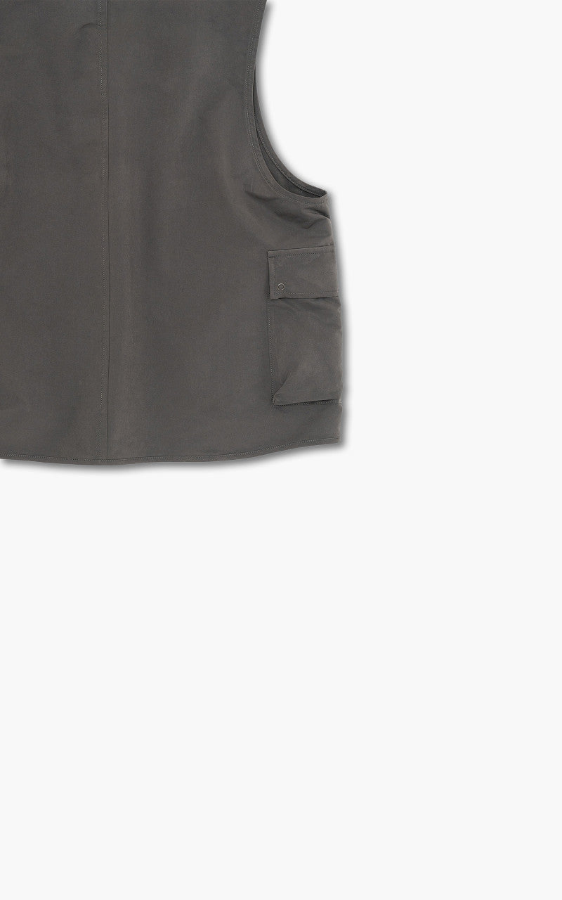 Still By Hand Pe/Ny Vest Charcoal