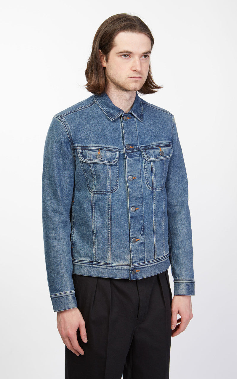 AMERI　OVER CHAMBRAY JACKET COAT A.P.C. Veste Jean US Jacket Stonewashed Indigo