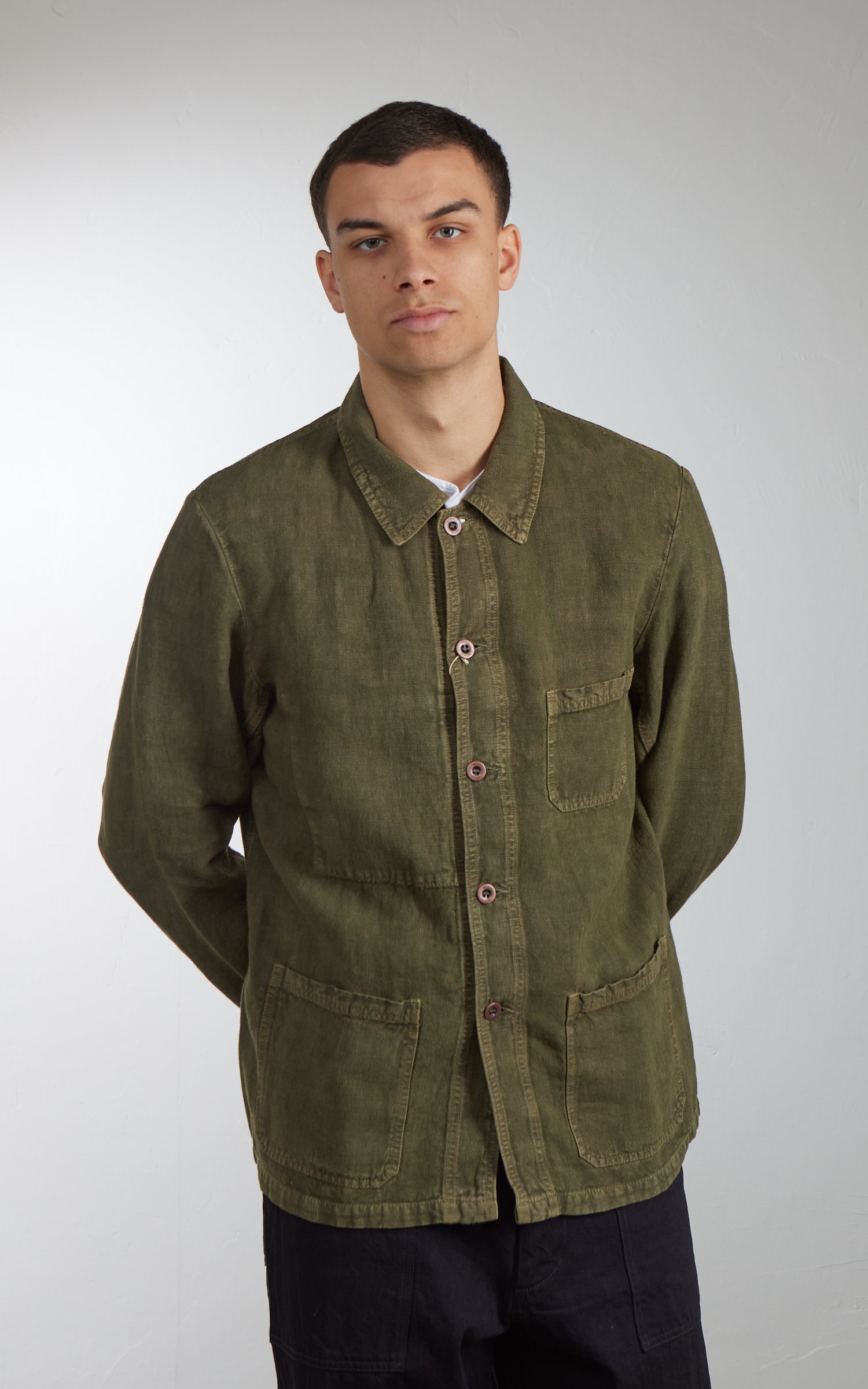 Vetra Workwear Jacket Heavy Linen Canvas 3L/5C Olive