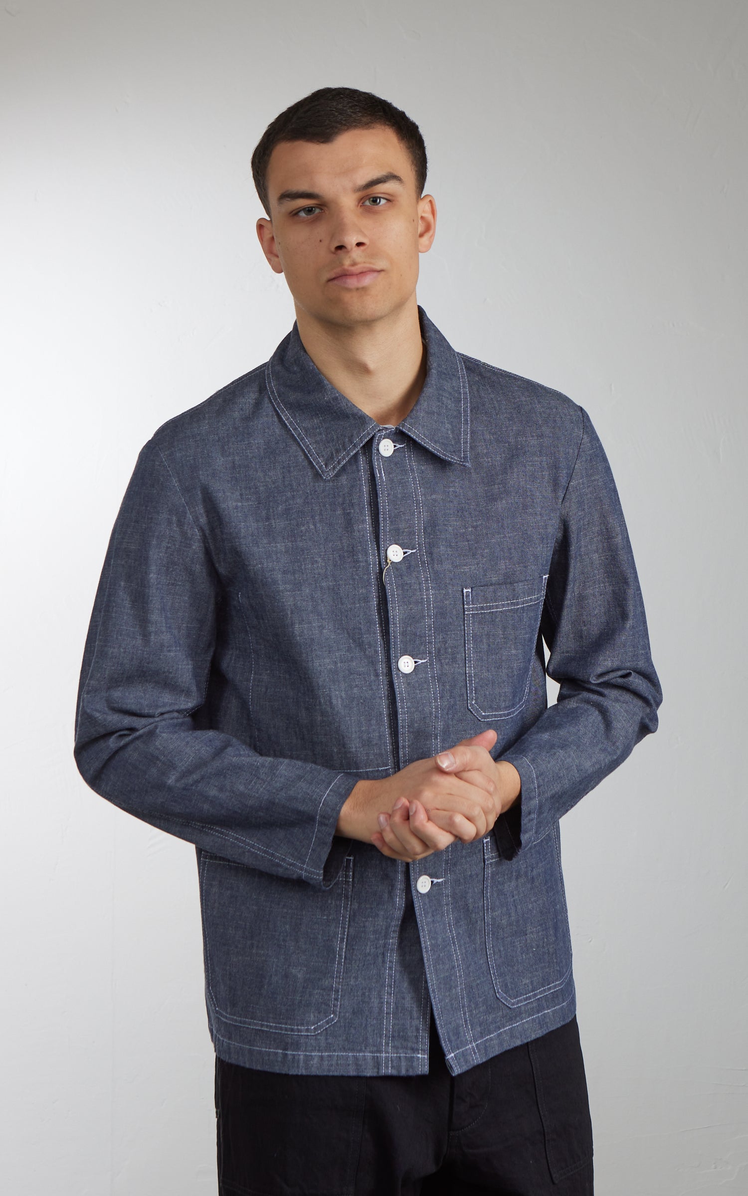 Vetra Workwear Jacket Washed Chambray 8C/5W Chambray
