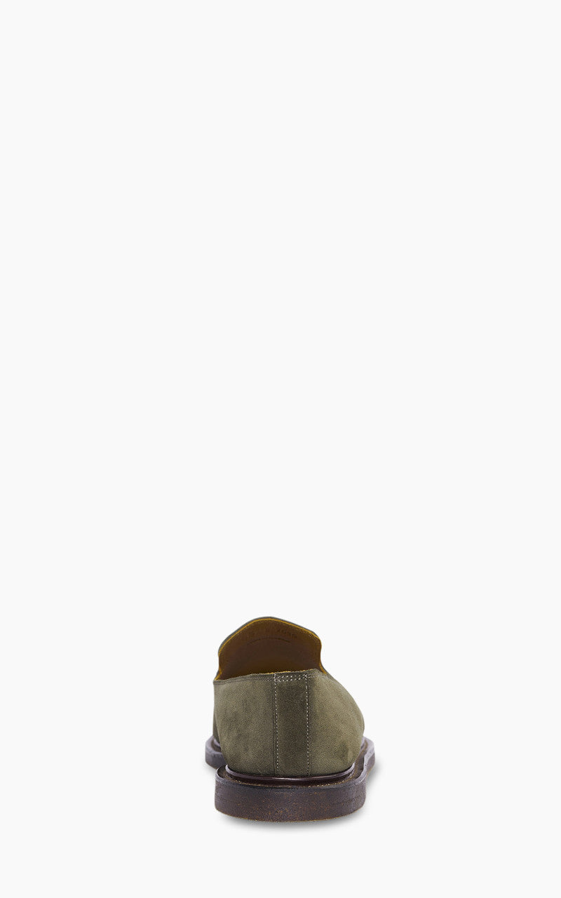 Viberg Slipper Janus Calf Suede Loden Green