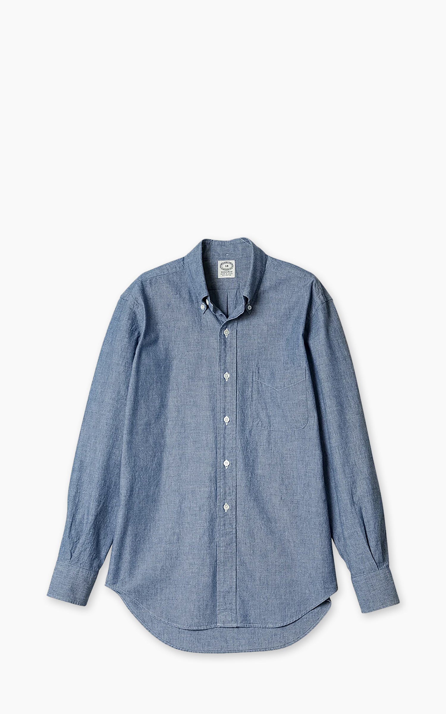 Kamakura Shirts Vintage Ivy Button-Down Chambray Shirt Blue
