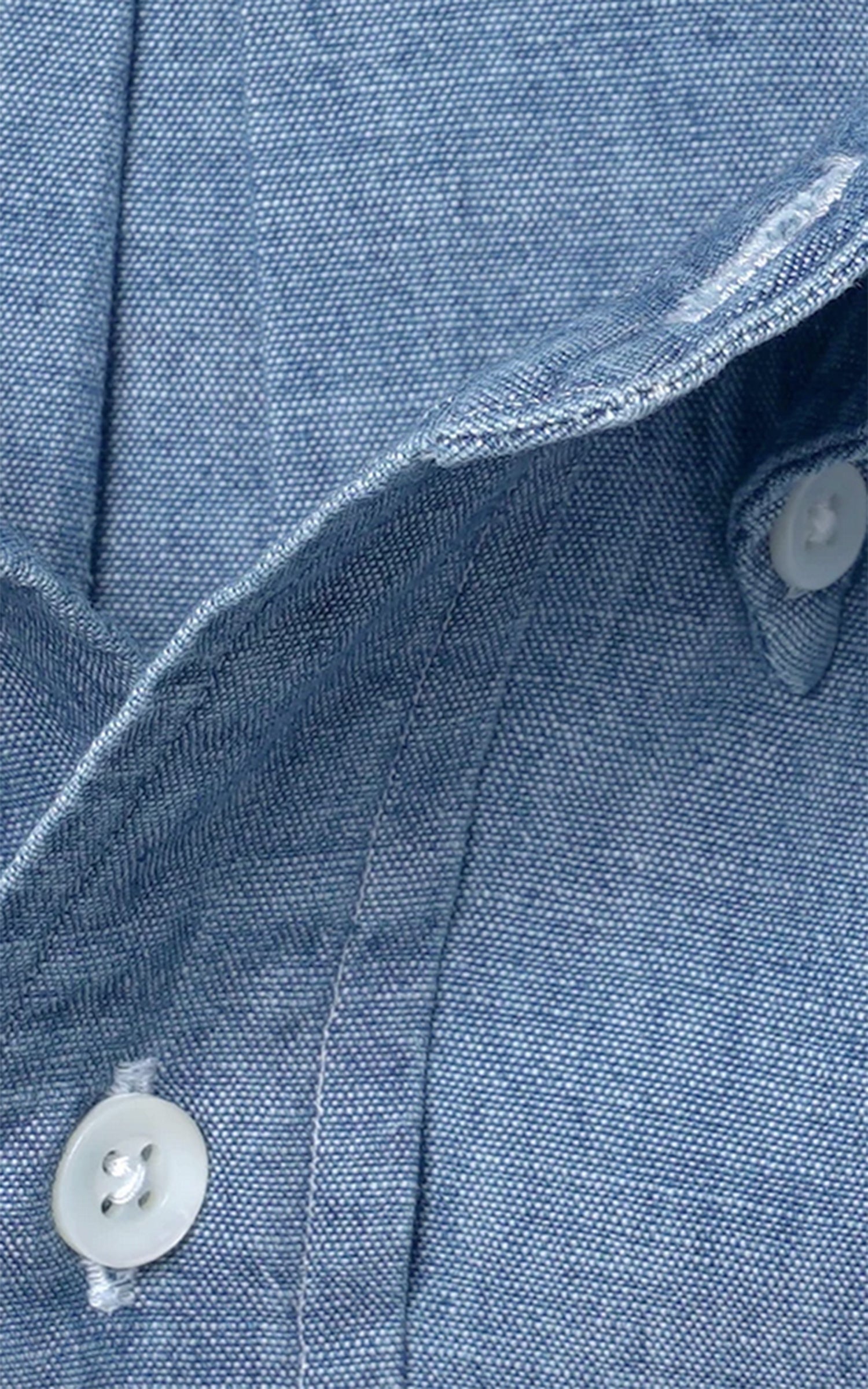 Kamakura Shirts Vintage Ivy Button-Down Chambray Shirt Blue