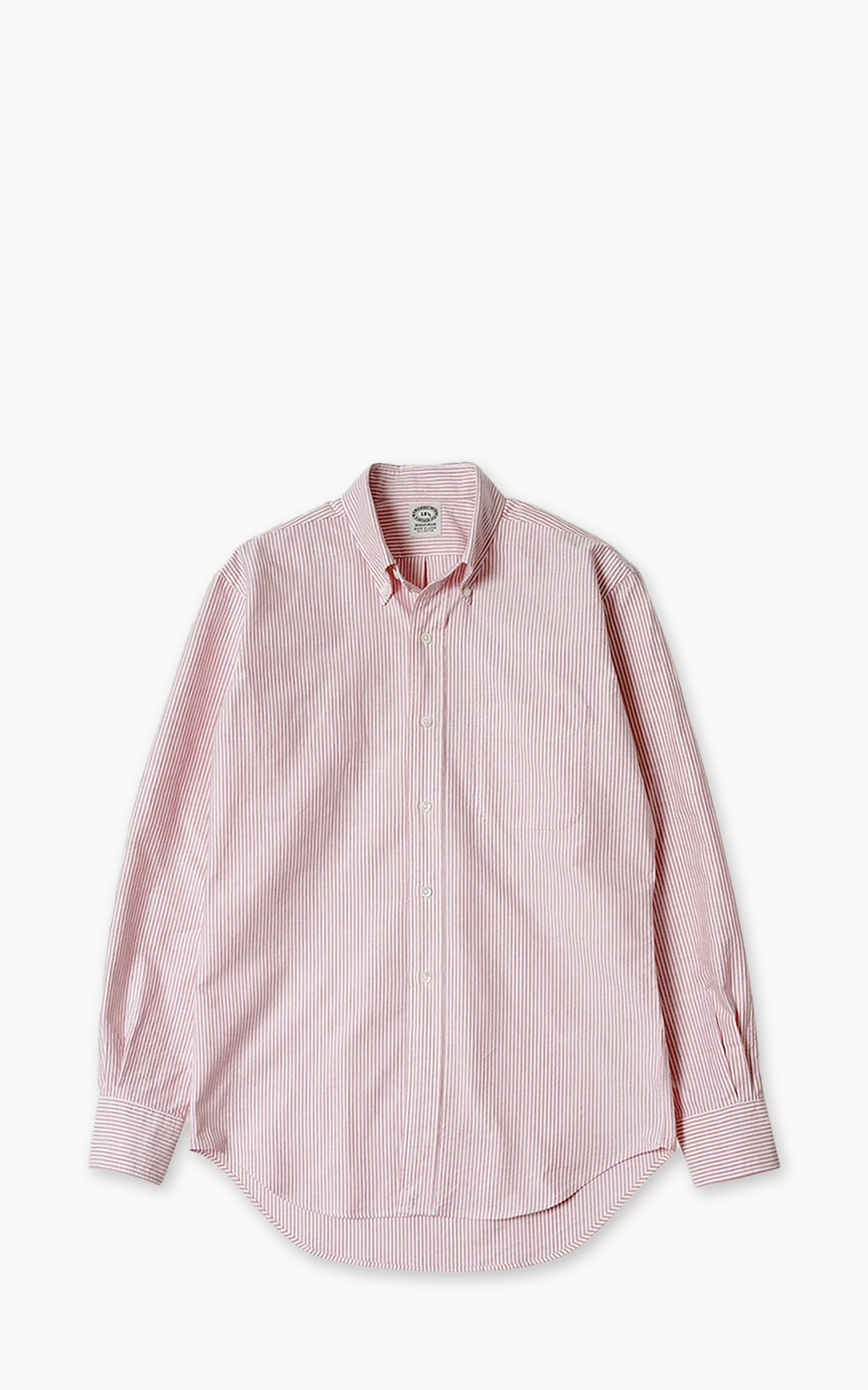 Kamakura Shirts Vintage Ivy Button-Down Oxford Shirt University Stripes Red