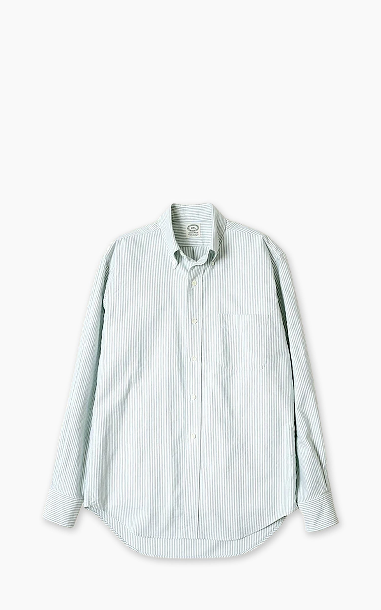 Kamakura Shirts Vintage Ivy Button-Down Oxford Shirt University Stripes Green