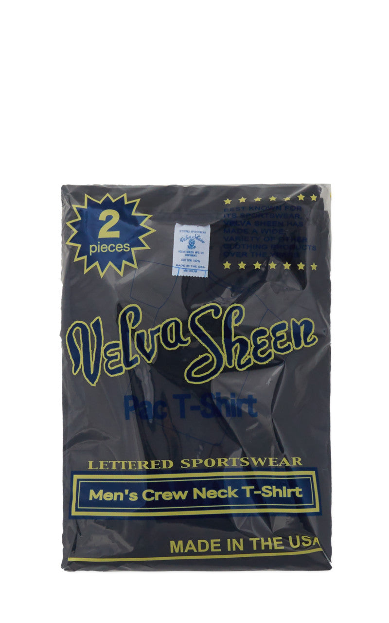 Velva Sheen Crew Neck Tee 2-Pack Navy