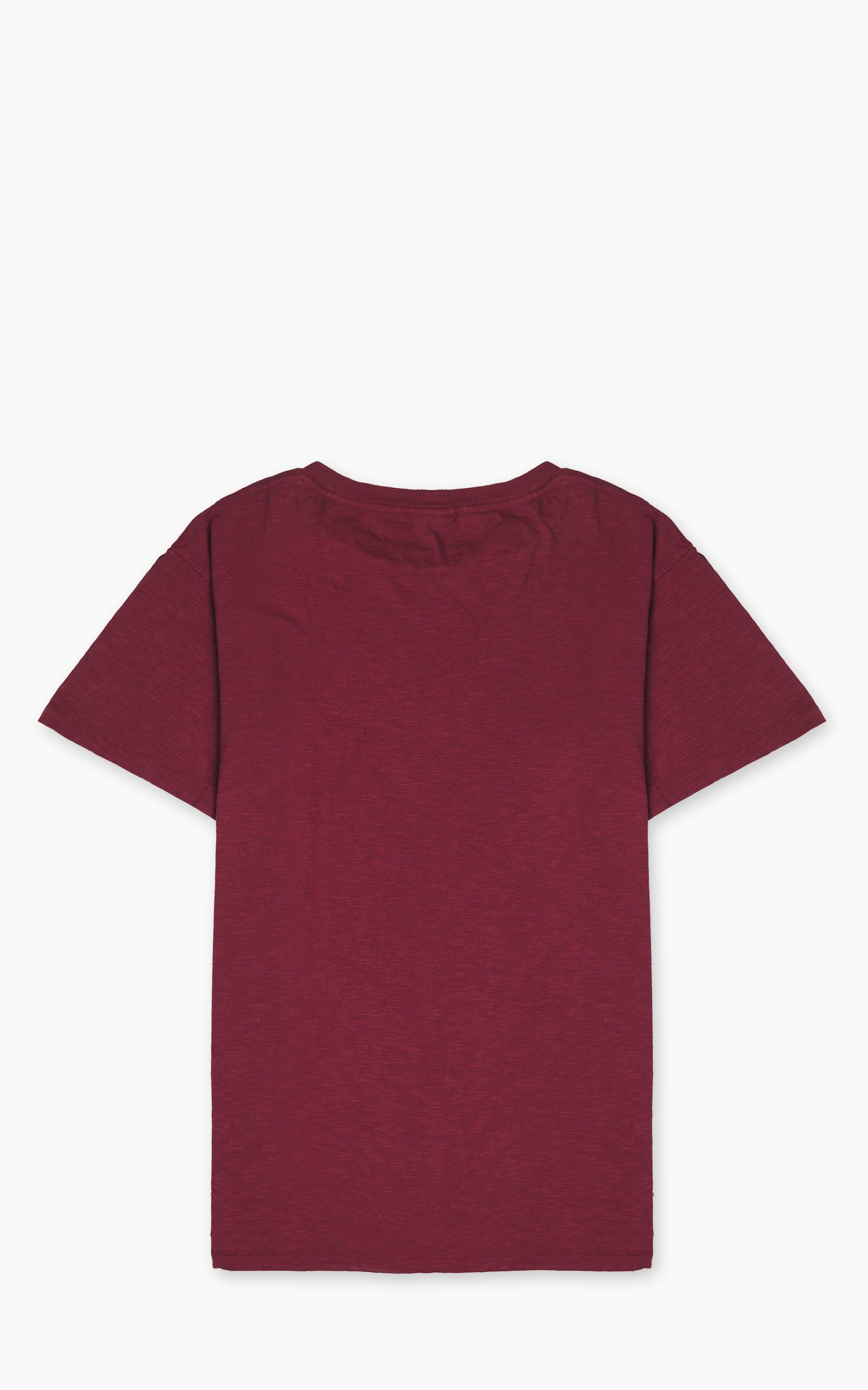 Velva Sheen Rolled Crew Neck Tee Burgundy