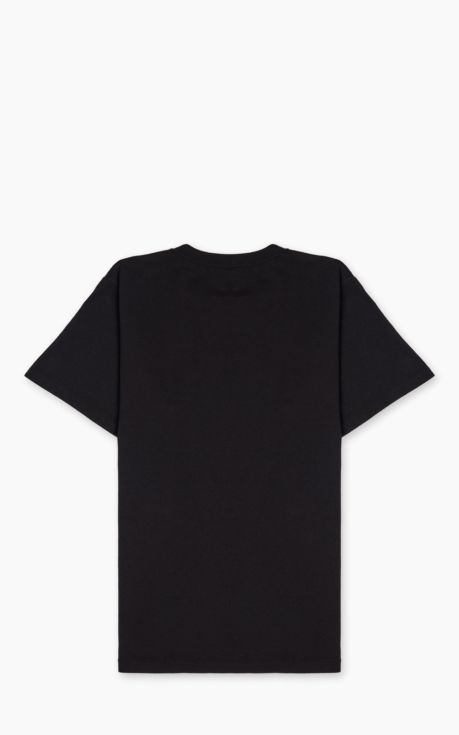 Velva Sheen Pigment Crew Neck Pocket Tee Jet Black