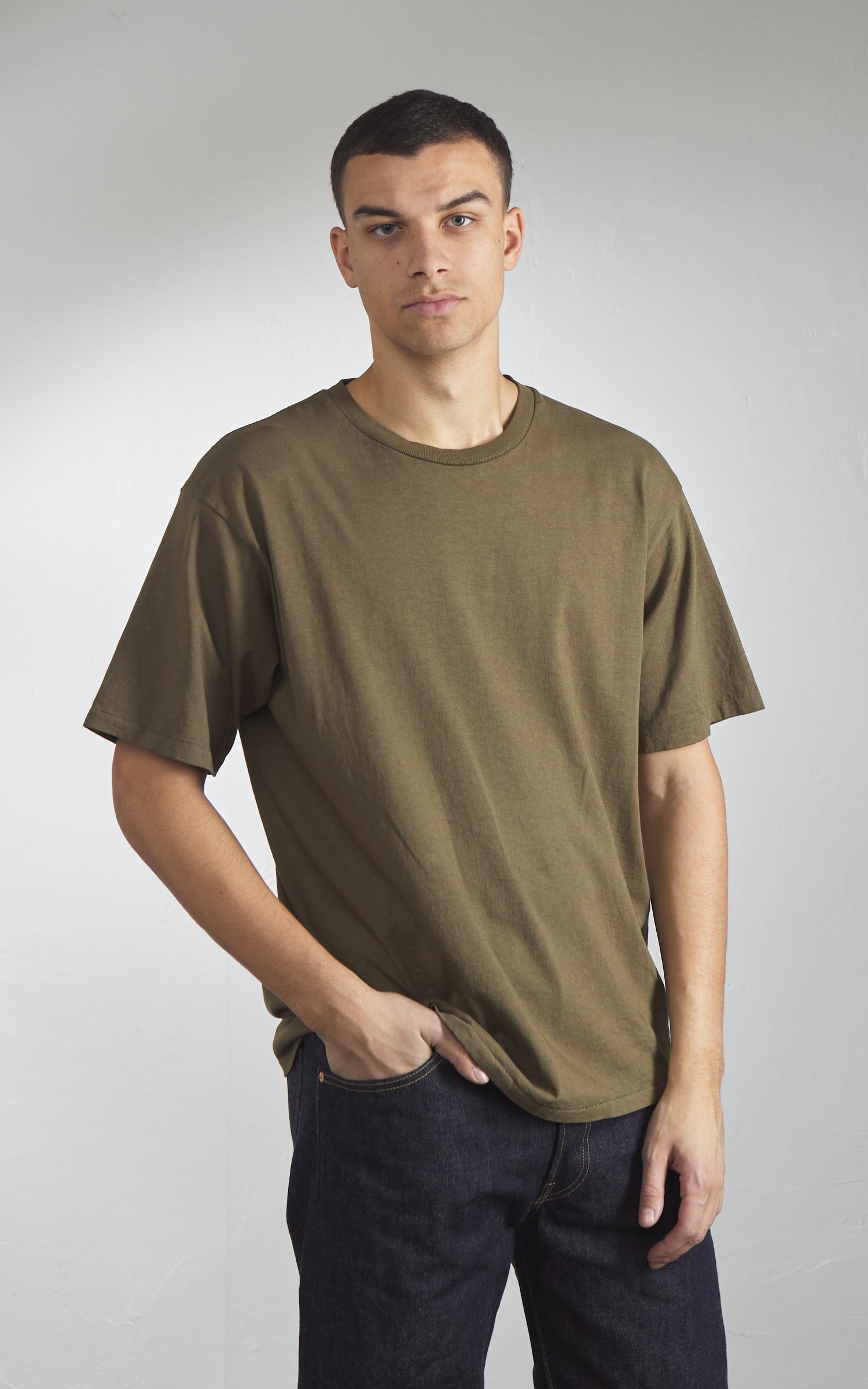 Velva Sheen Crew Neck Tee Olive Drab