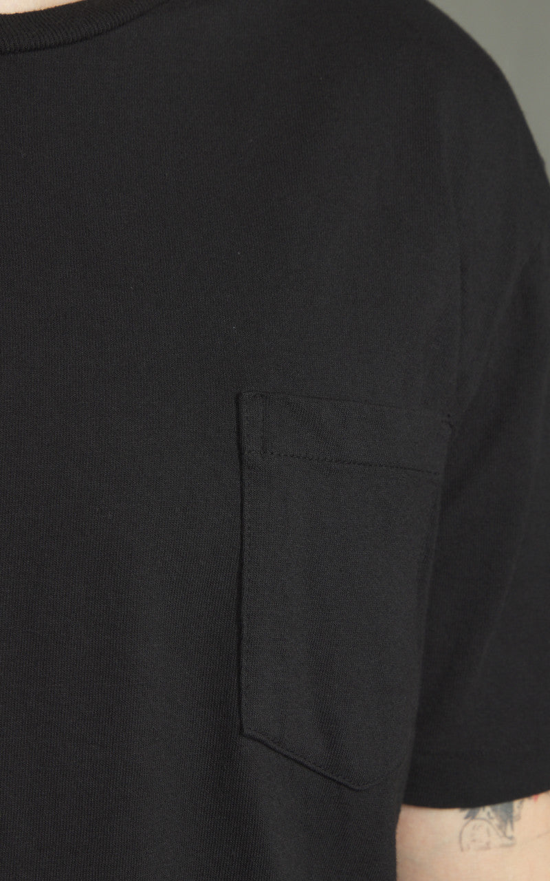Velva Sheen Crew Neck Pocket Tee 2-Pack Black