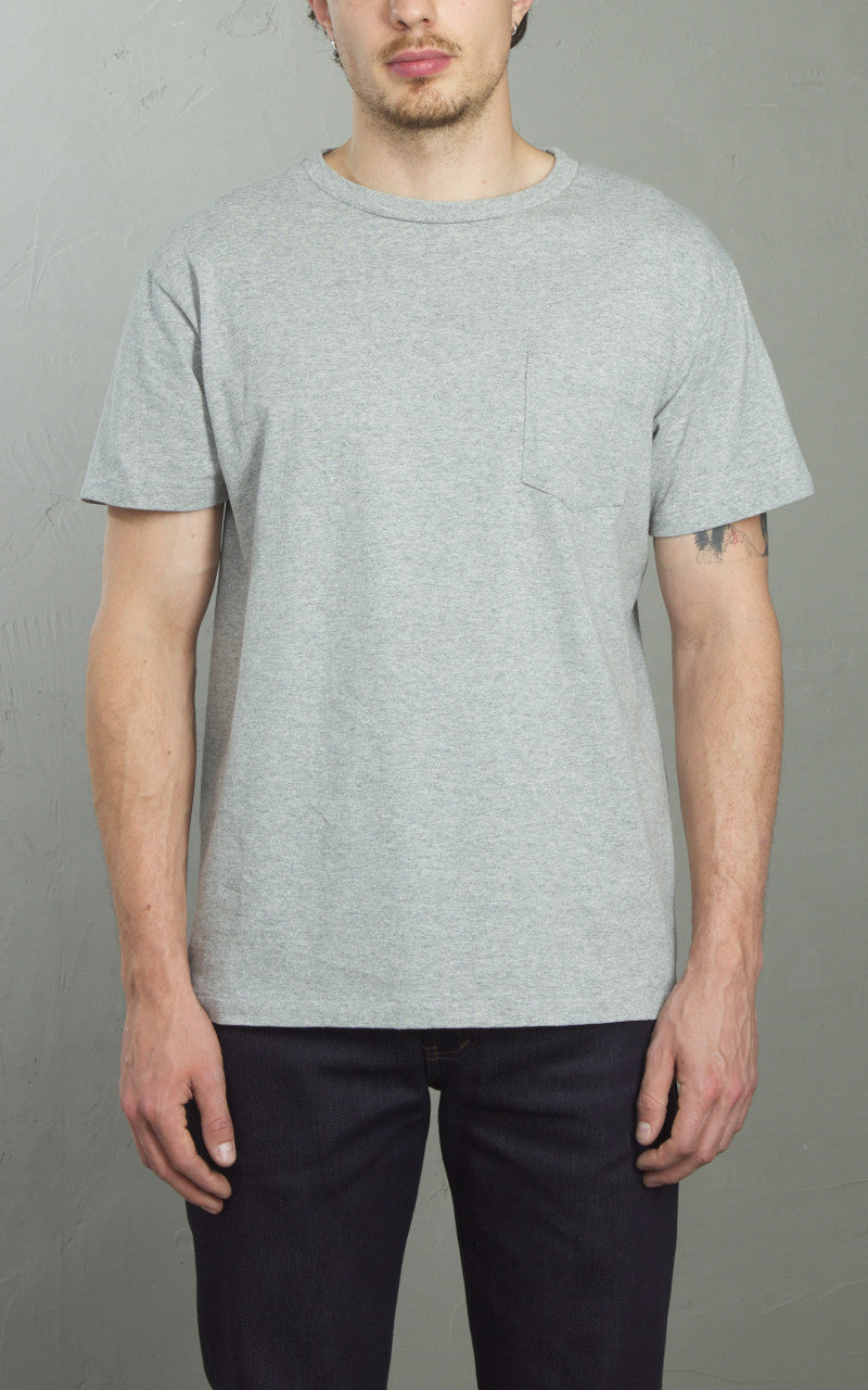 Velva Sheen Crew Neck Pocket Tee 2-Pack Heather Grey