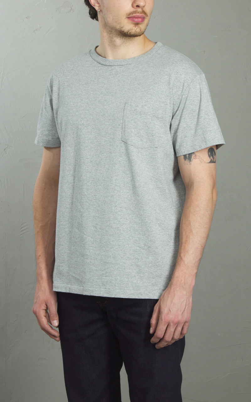 Velva Sheen Crew Neck Pocket Tee 2-Pack Heather Grey