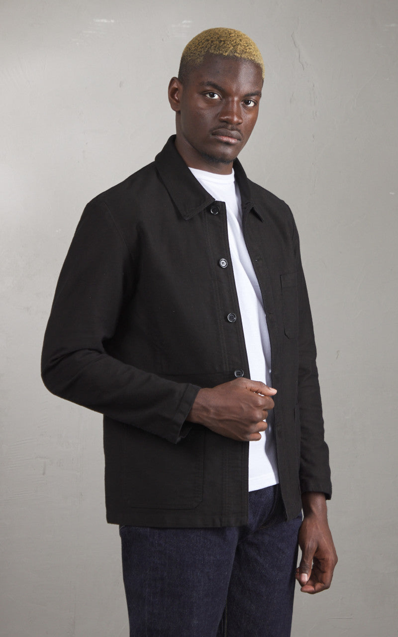 Vetra Workwear Jacket Sateen Moleskin 3M/5 Black