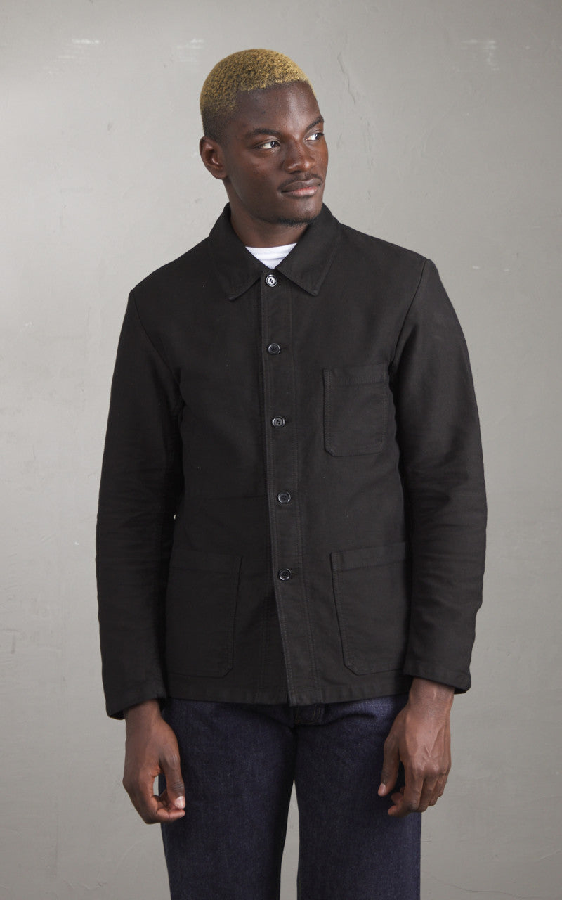 Vetra Workwear Jacket Sateen Moleskin 3M/5 Black