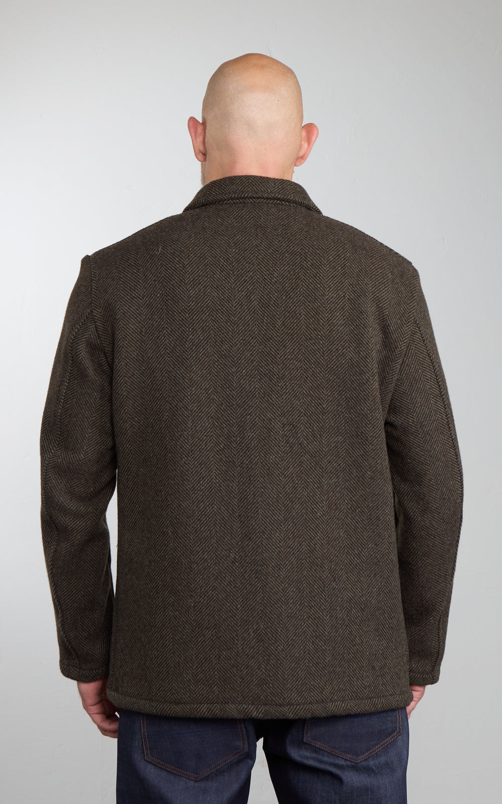 Vetra Workwear Jacket Herringbone Wool 4K/4 Brown