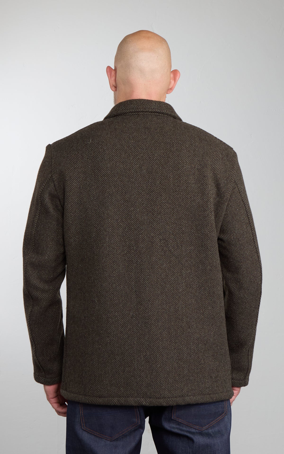 Vetra Workwear Jacket Herringbone Wool 4K/4 Brown