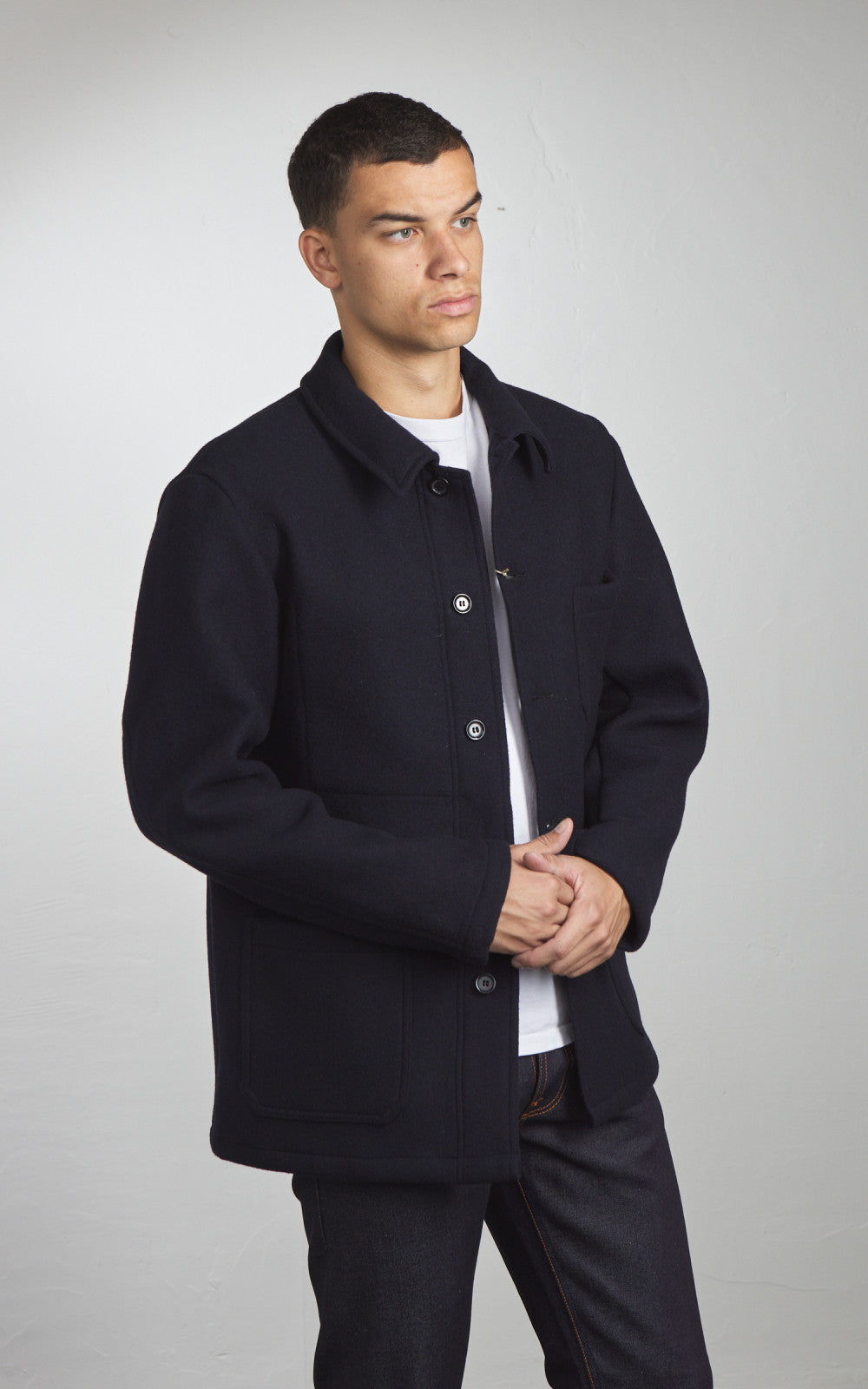 Vetra Workwear Jacket Double-Face Melton Wool 5F/4 Navy