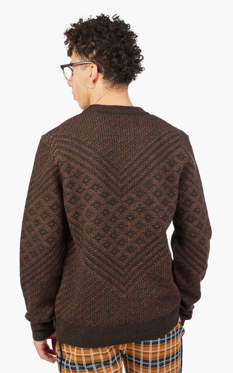 Wales Bonner Henri Sweater Brown & Orange