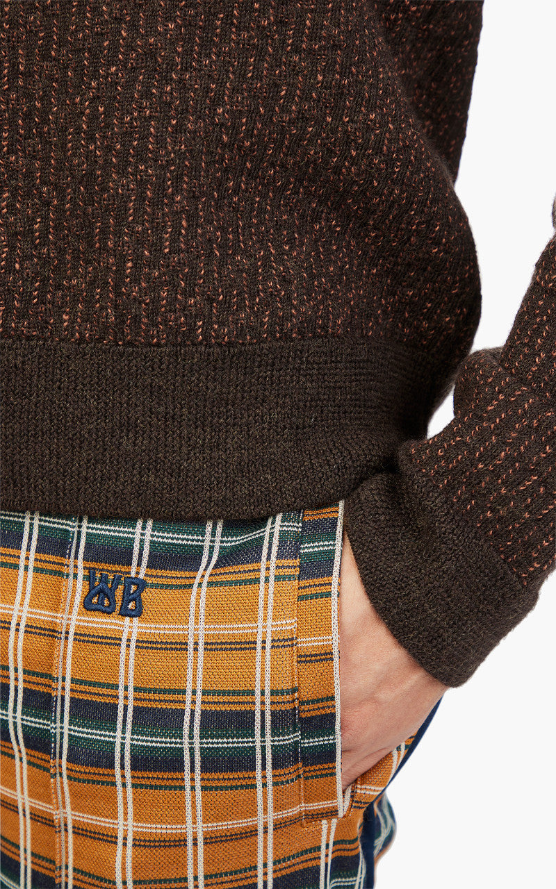 Wales Bonner Henri Sweater Brown & Orange