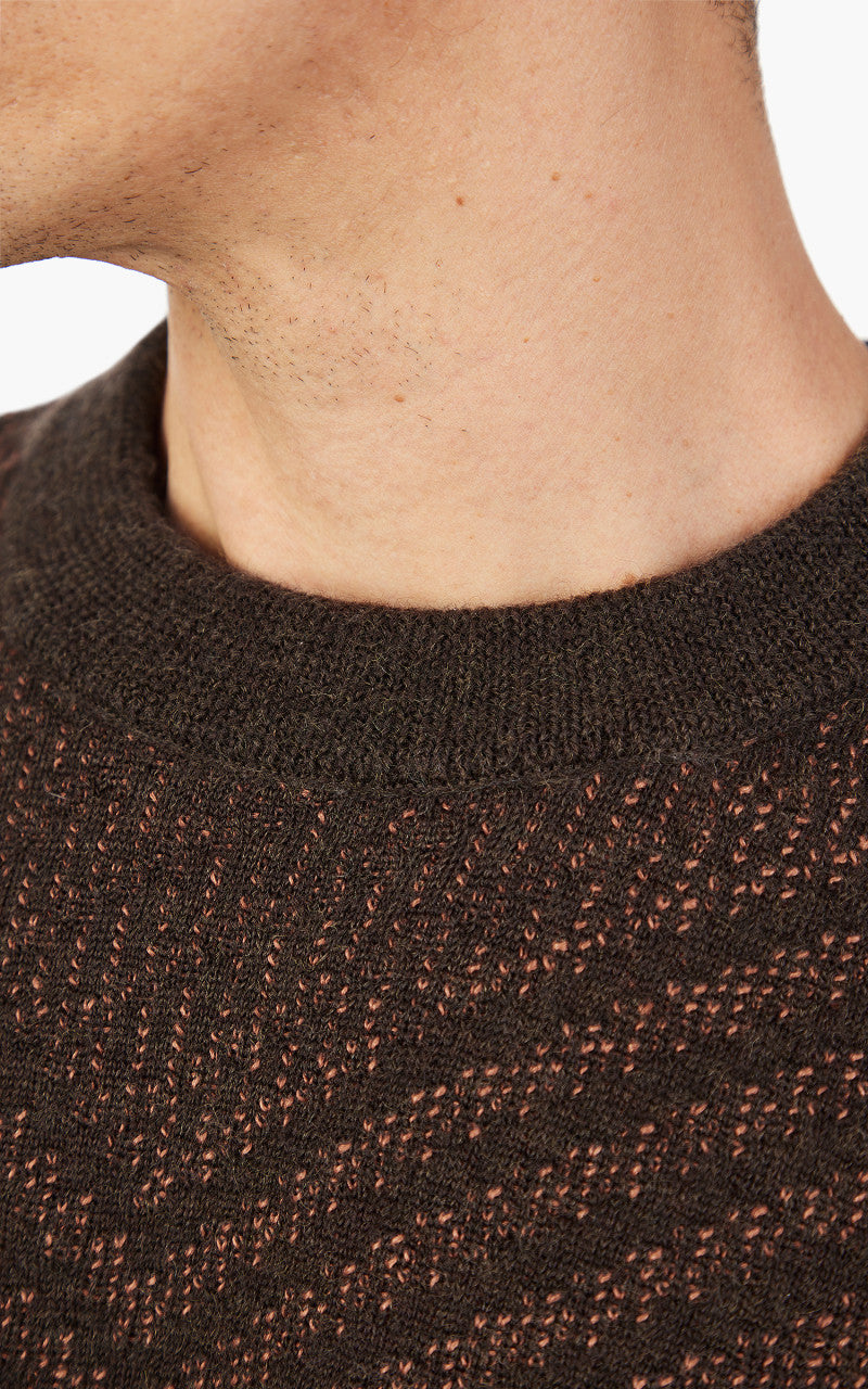 Wales Bonner Henri Sweater Brown & Orange