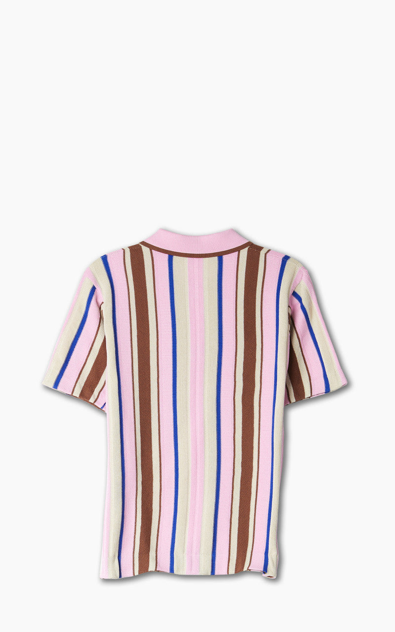 Wales Bonner Optimist Polo Shirt Multi/Pink