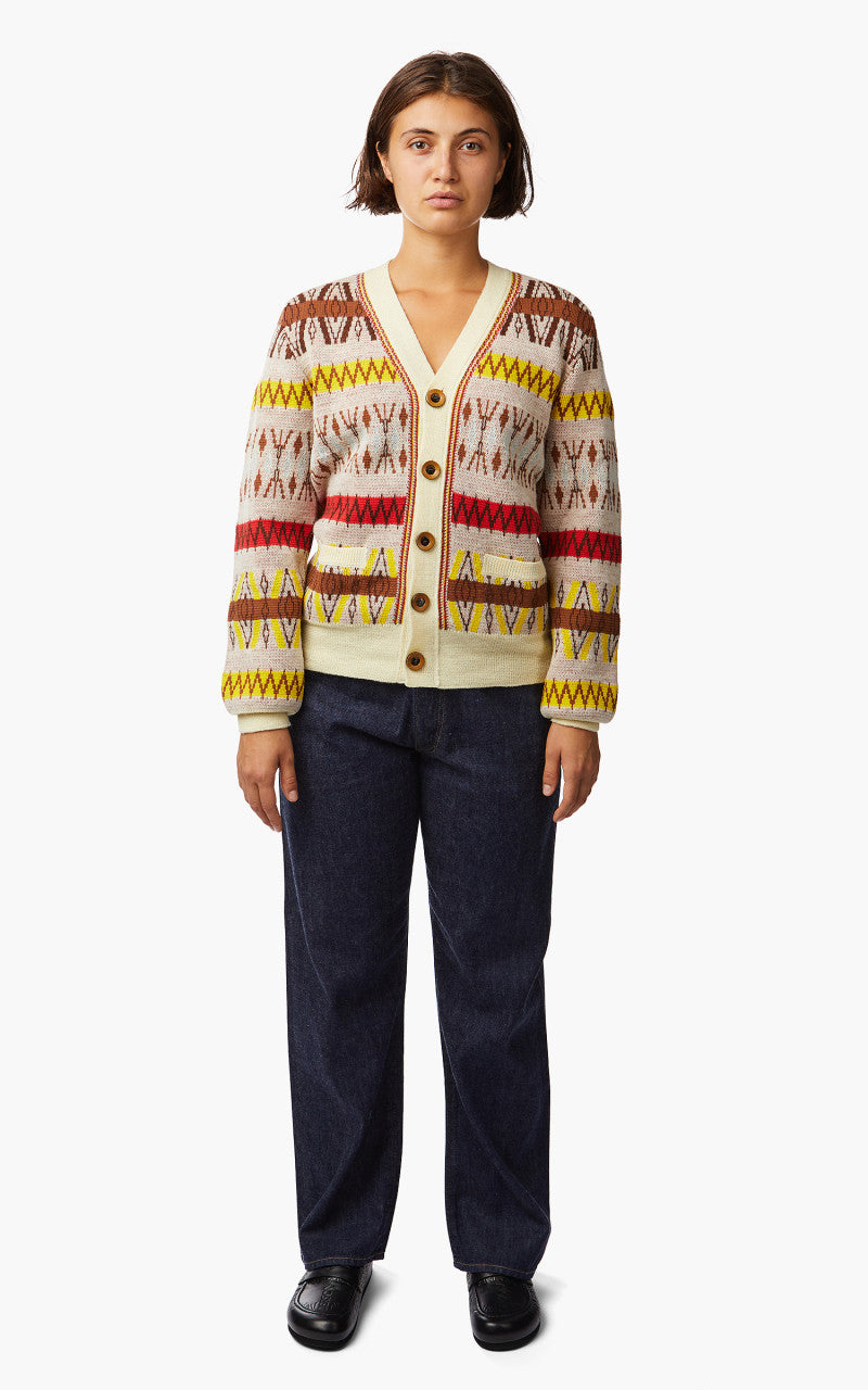 wales bonner カーディガン Wales Bonner Orchestra Cardigan Pale Yellow Multi