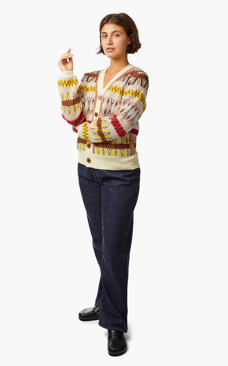 Wales Bonner Orchestra Cardigan Pale Yellow Multi