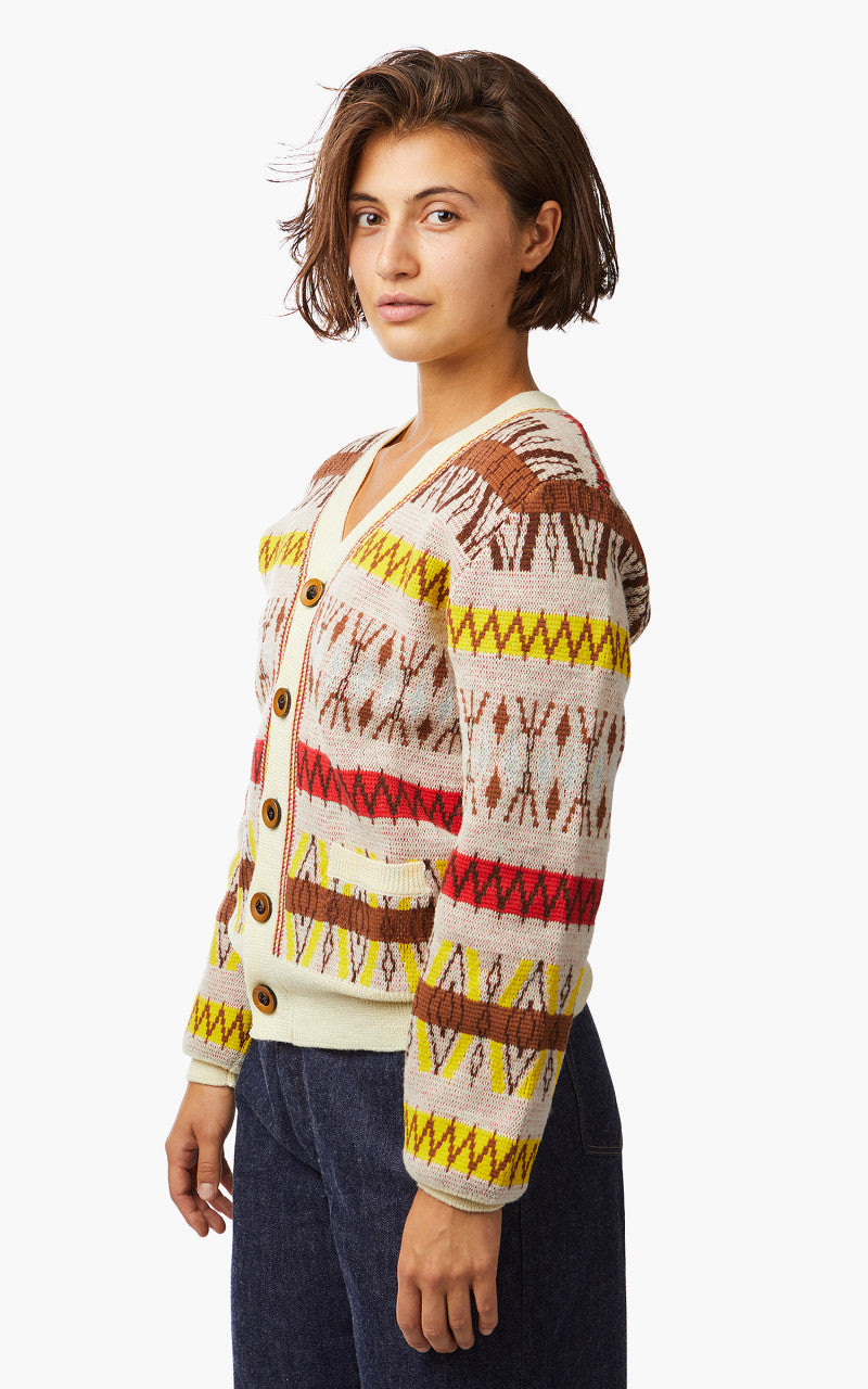 Wales Bonner Orchestra Cardigan Pale Yellow Multi