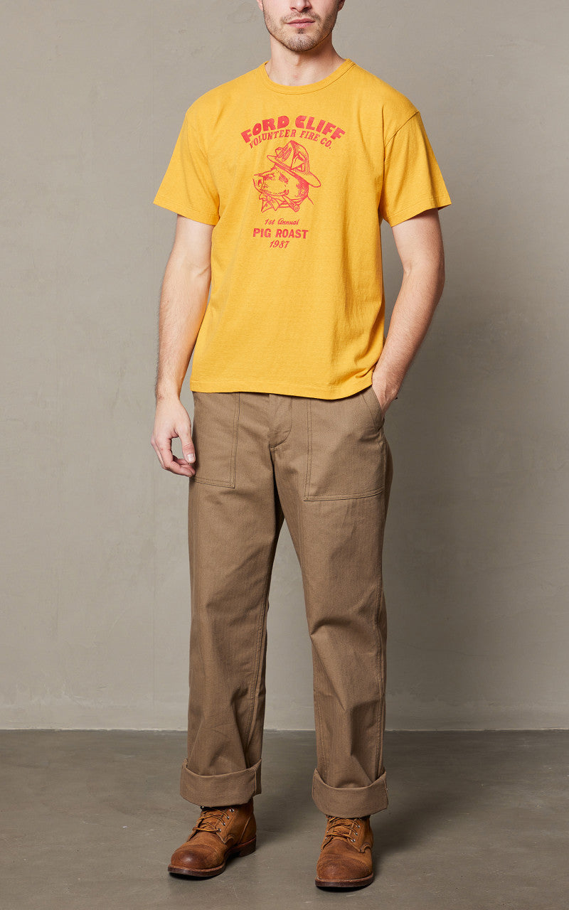 Warehouse & Co. Lot 4064 Ford Cliff T-Shirt Yellow