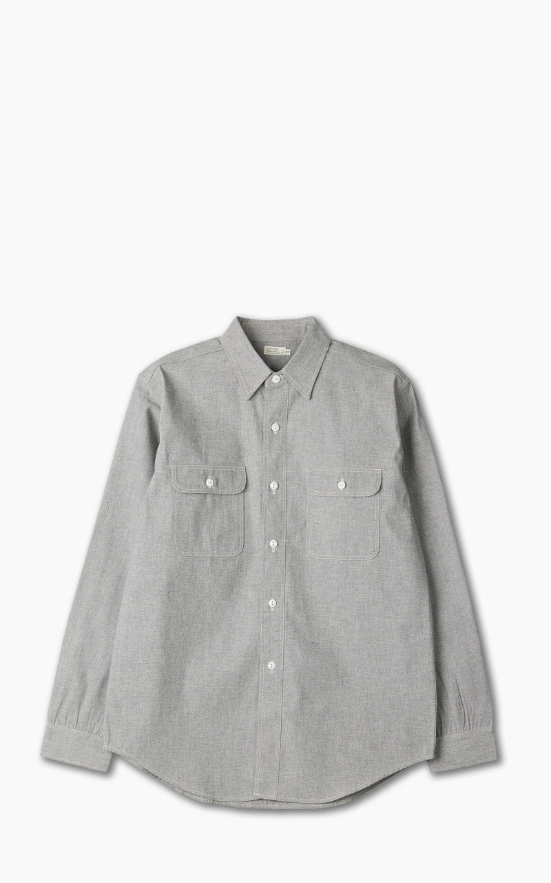 Warehouse & Co. Lot 3051 Treton Steel Worker Shirt Grey