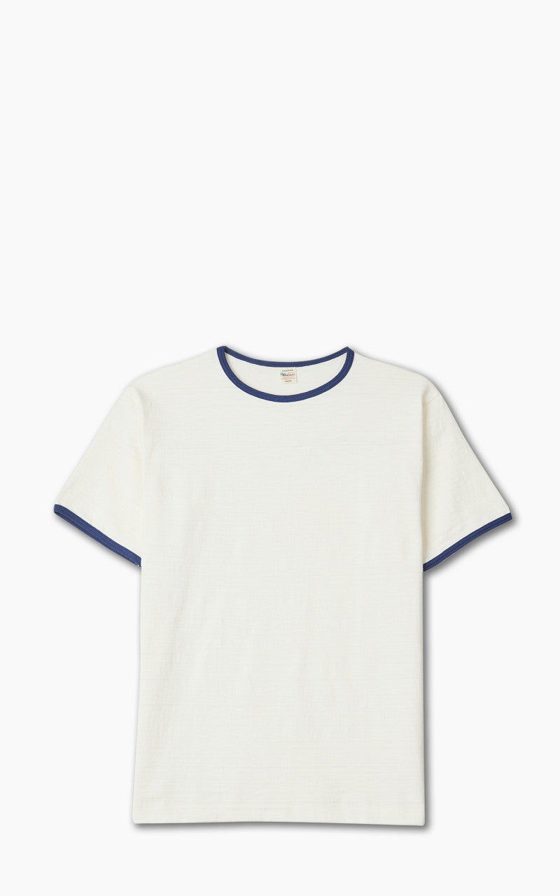 Warehouse & Co. Lot 4059 Ringer Tee No Print Cream/Navy