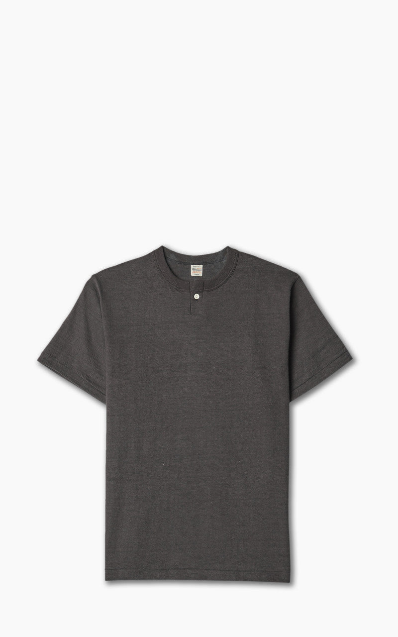 Warehouse & Co. Lot 4082 One Button Henley T-Shirt Black