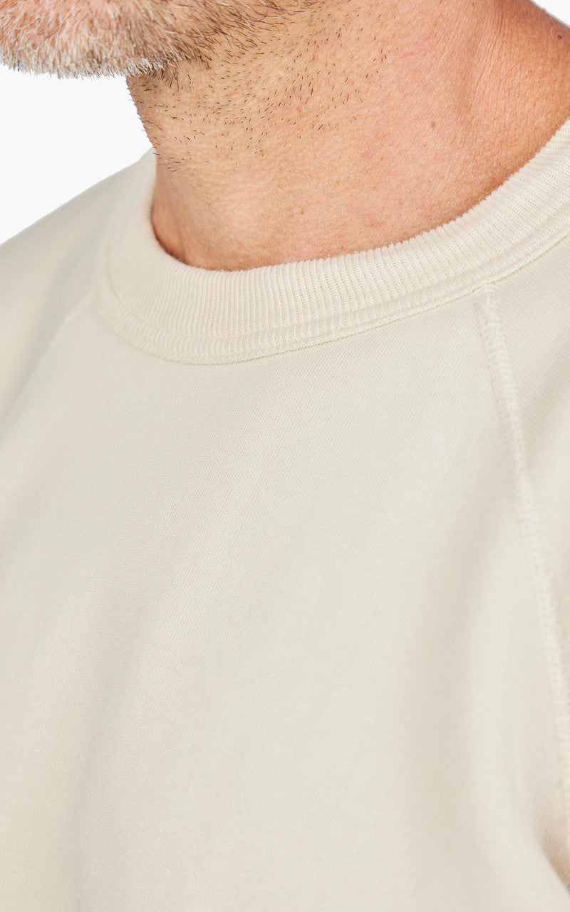 Warehouse & Co. Lot 4085 Short Sleeve Pocket Sweatshirt Cream