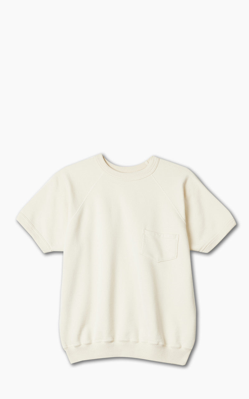 Warehouse & Co. Lot 4085 Short Sleeve Pocket Sweatshirt Cream