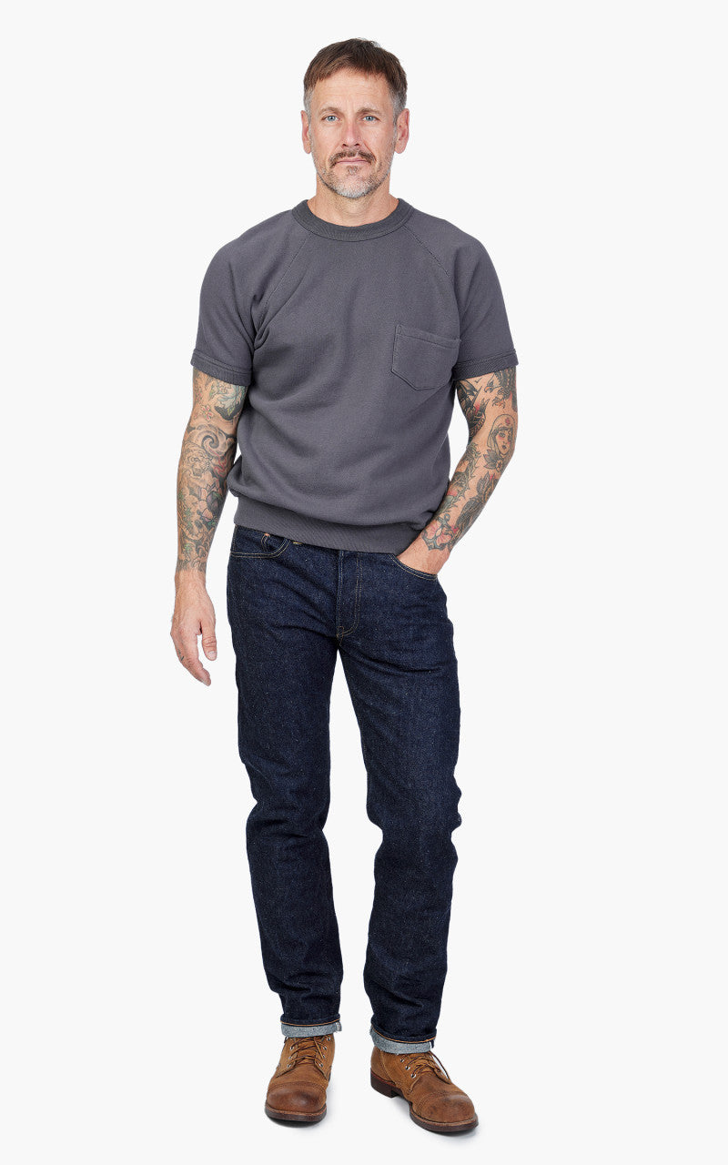 Warehouse & Co. Lot 4085 Short Sleeve Pocket Sweatshirt Navy