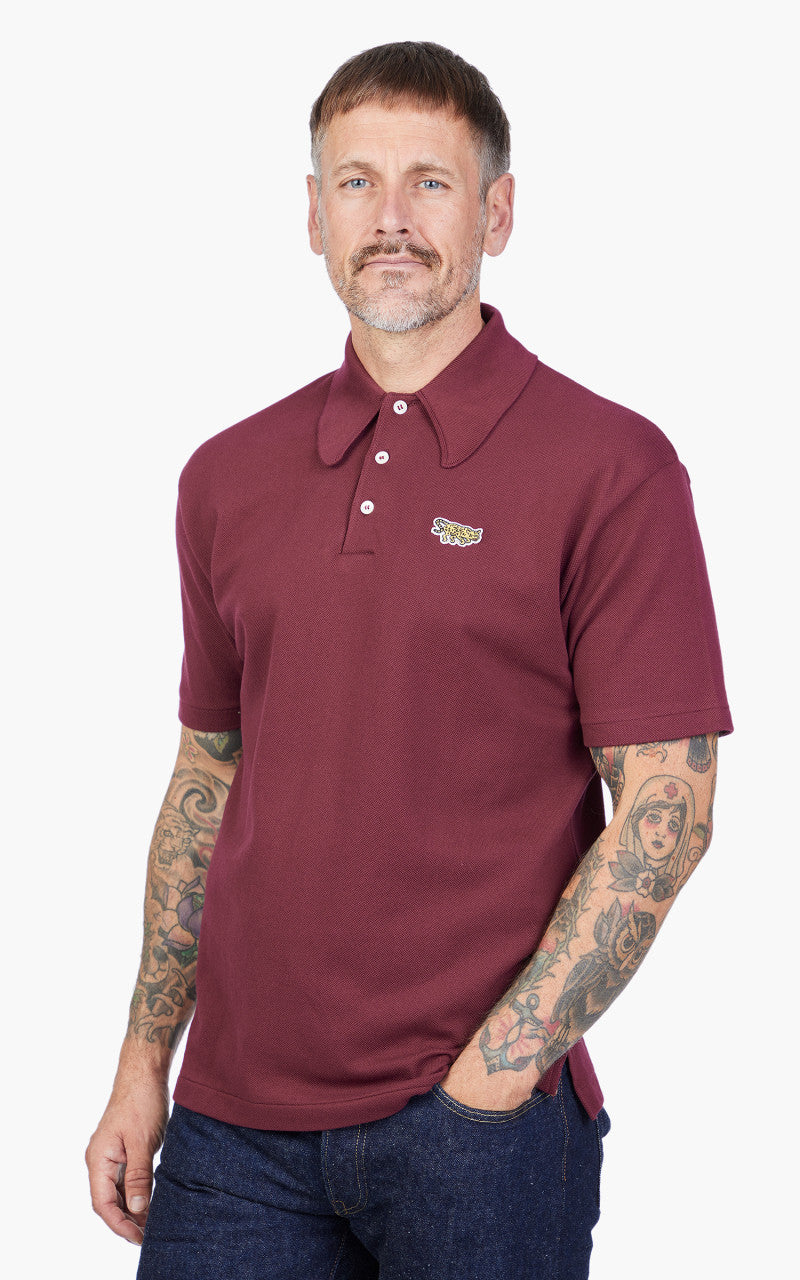 Warehouse & Co. Lot 4090 Pique Polo Shirt Jaguar Bordeaux