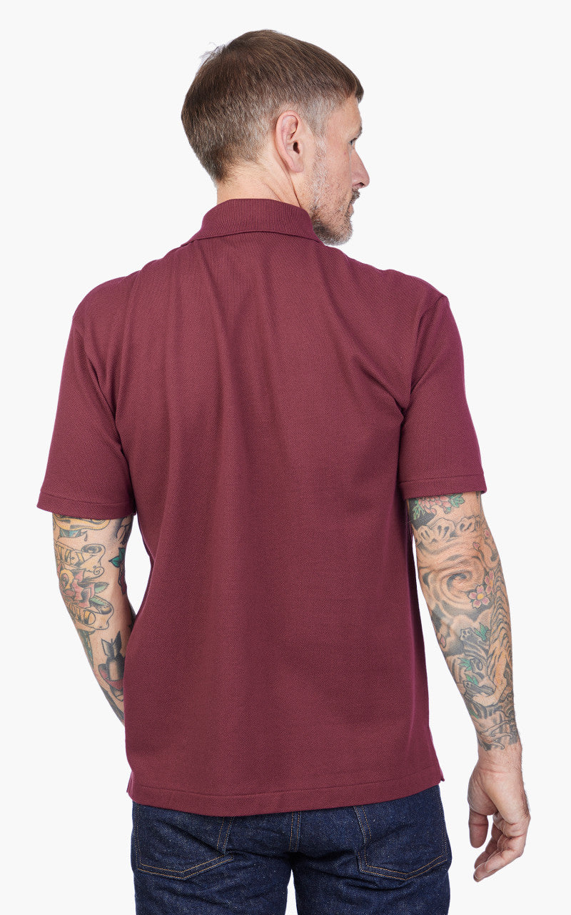 Warehouse & Co. Lot 4090 Pique Polo Shirt Jaguar Bordeaux