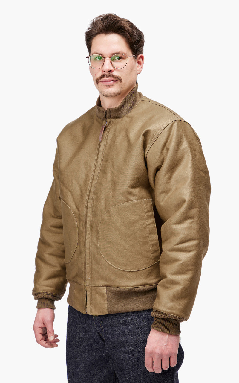 Warehouse & Co. 2180 NAF 1168 Aviator And Ground Crew Jacket Khaki