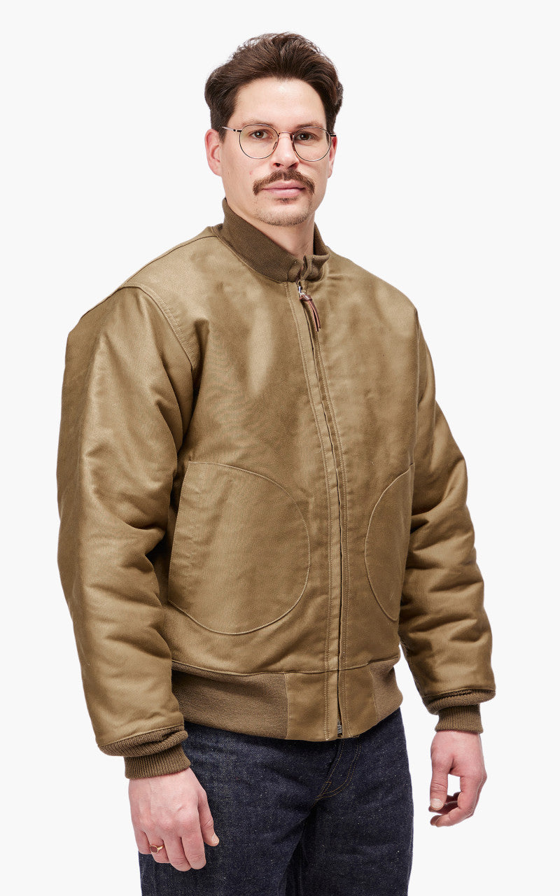 Warehouse & Co. 2180 NAF 1168 Aviator And Ground Crew Jacket Khaki
