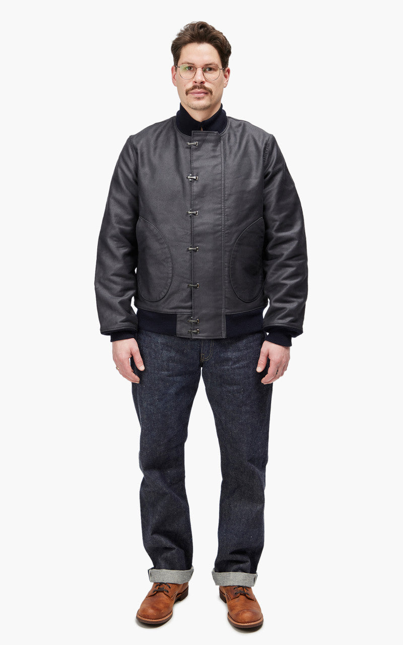 Warehouse & Co. 2182 N-1 Winter Jacket 7Hook Front Navy Blue