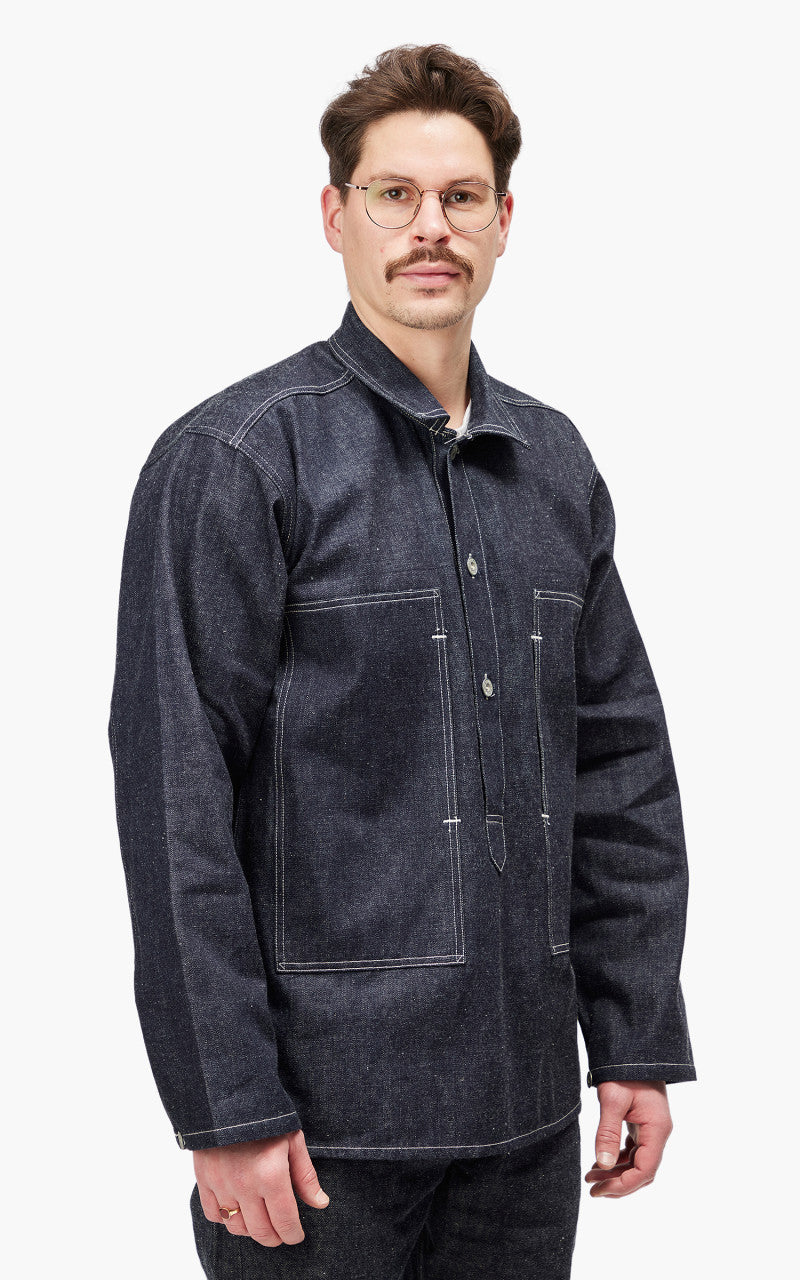 Warehouse & Co. 2187 U.S. Army Denim Pullover Indigo Denim