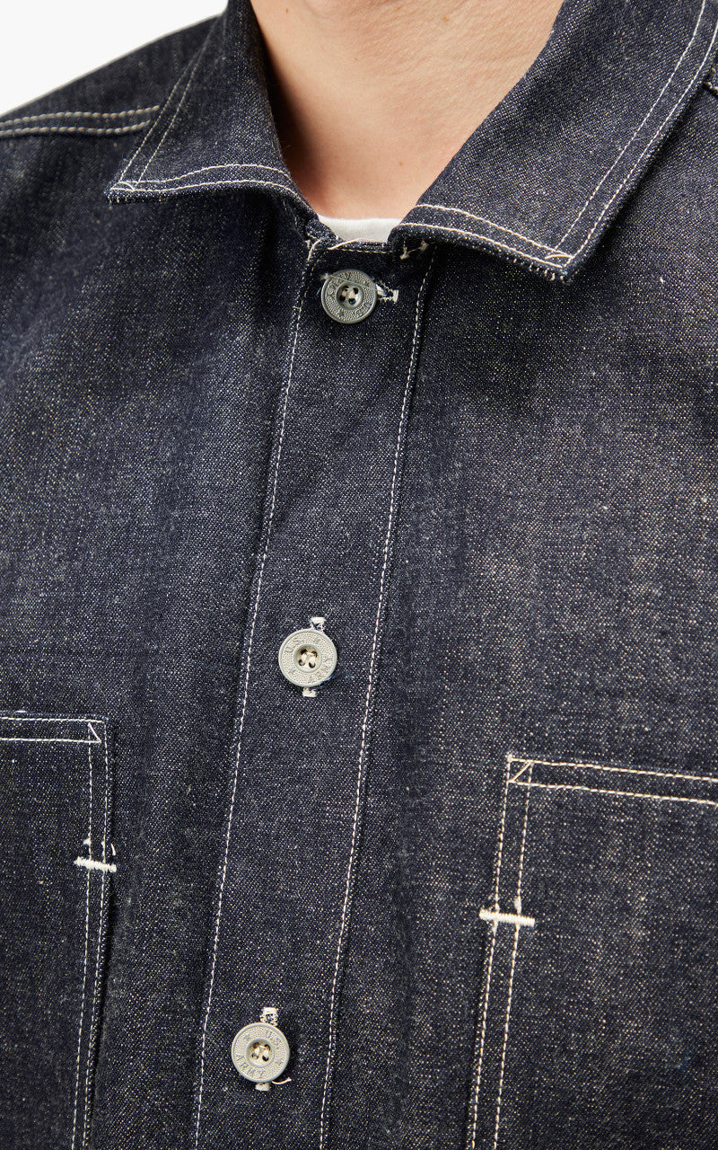 Warehouse & Co. 2187 U.S. Army Denim Pullover Indigo Denim