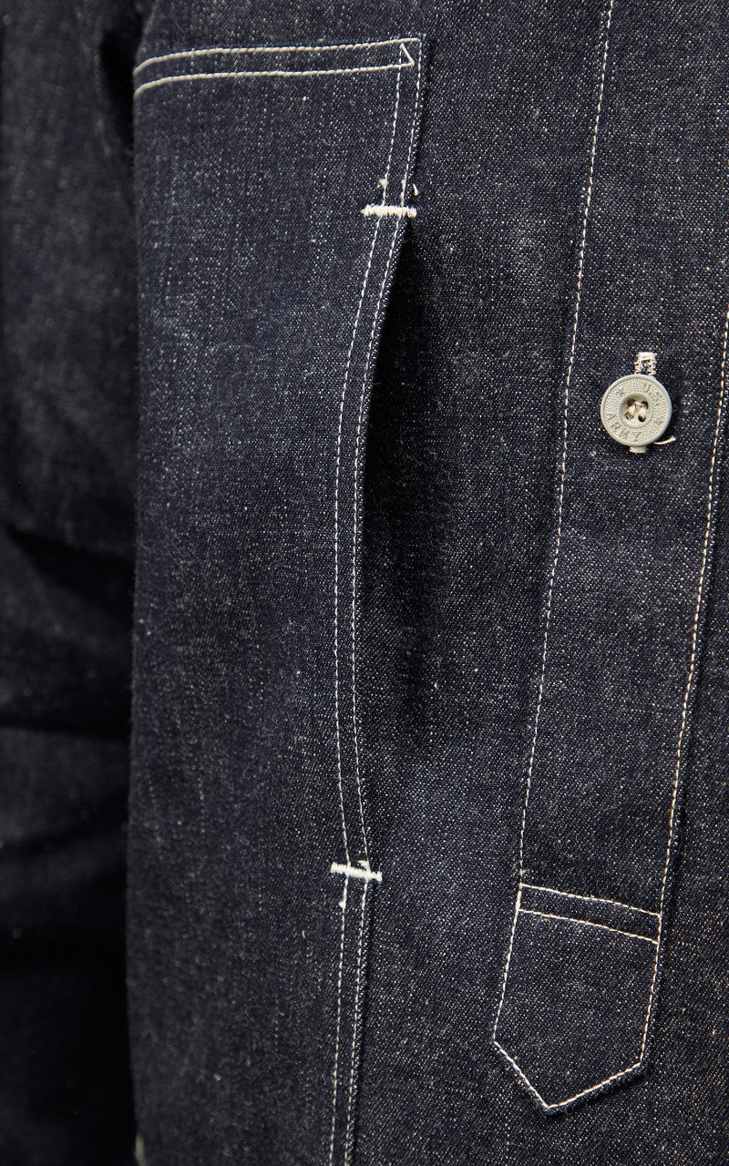 Warehouse & Co. 2187 U.S. Army Denim Pullover Indigo Denim